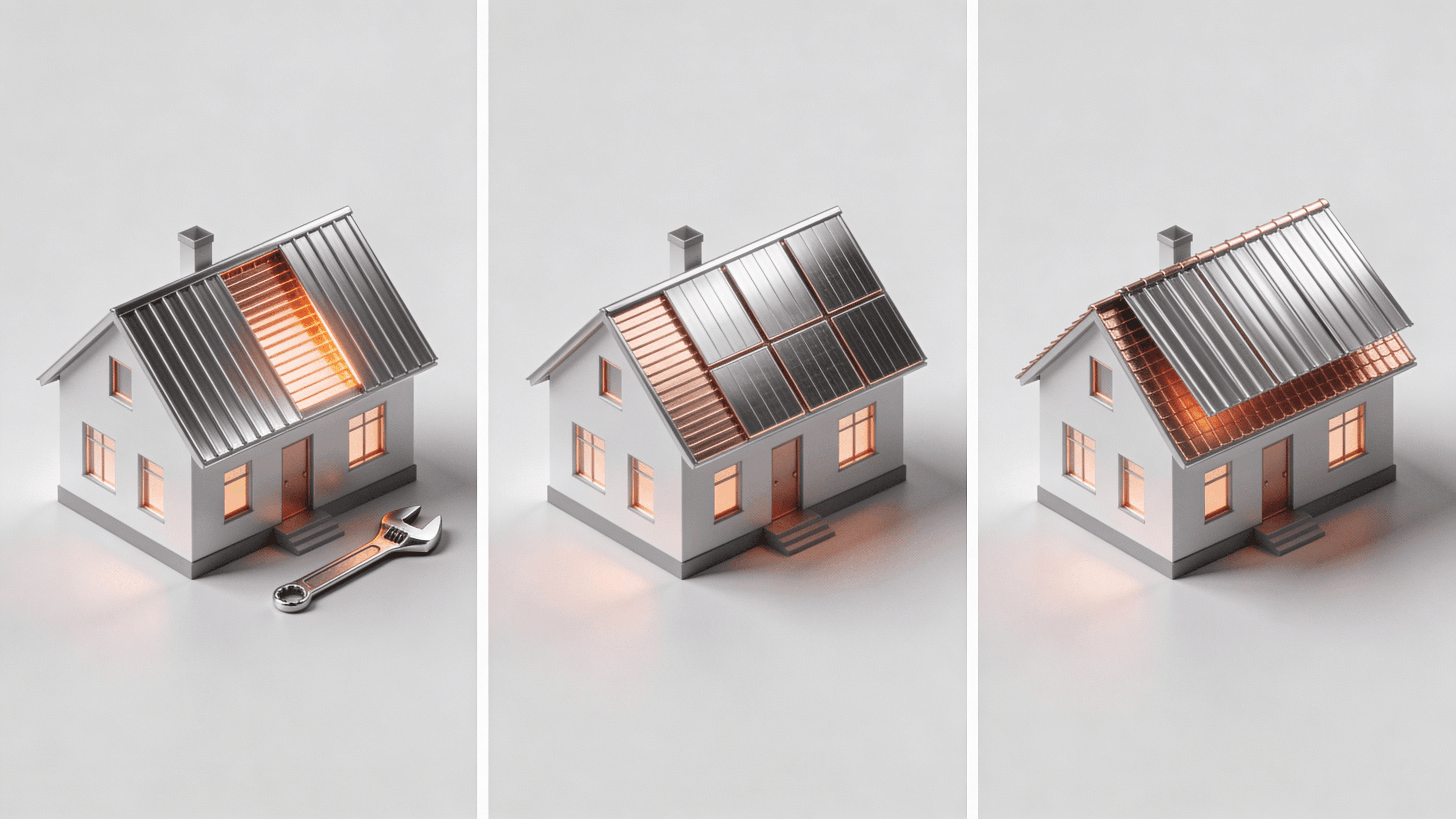 Матрица решений по кровле: ремонт, частичная замена, полная замена