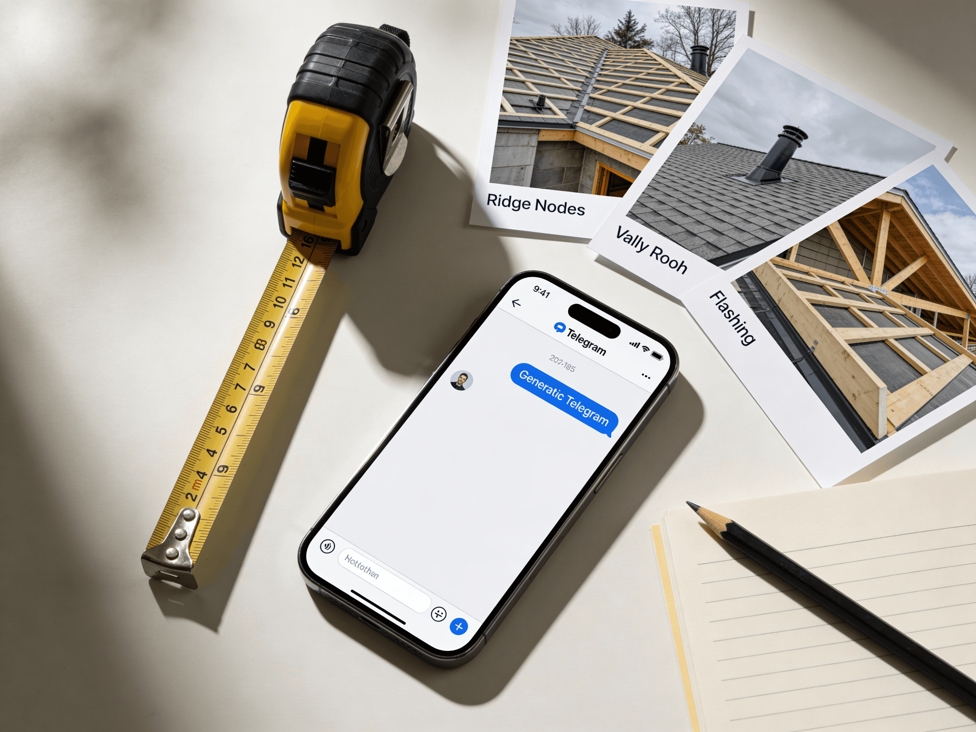 Что прислать в Telegram: фото узлов крыши и общий вид